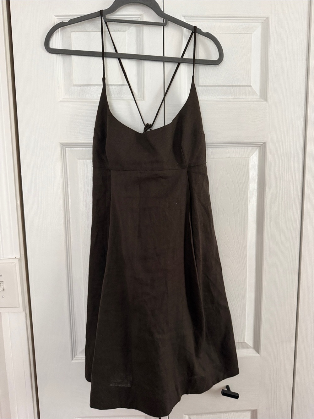 Banana Republic Brown Spaghetti Strap Mini Dress